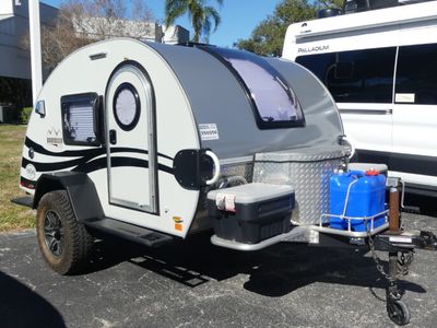 2020 NUCAMP RV XL 6-Wide — front three-quarter view