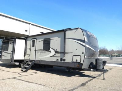 2021 forest river 8329SB — front three-quarter view