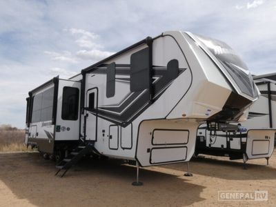 2024 GRAND DESIGN 395MS — front three-quarter view