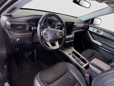 2021 Ford Explorer — rear three-quarter view