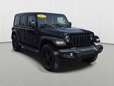 2022 Jeep Wrangler — rear three-quarter view