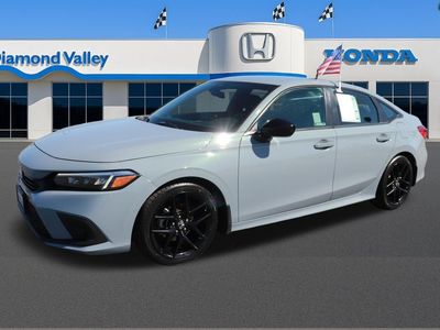2024 Honda Civic — rear three-quarter view