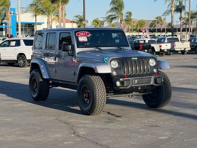 2017 Jeep Wrangler — rear three-quarter view
