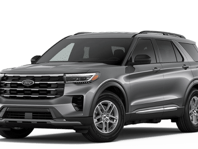 2026 Ford Explorer Active in Carbonized Gray Metallic — front three-quarter view