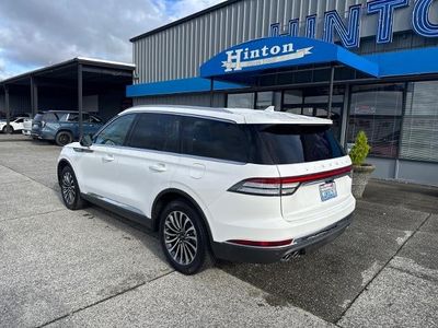 2022 Lincoln Aviator — rear three-quarter view