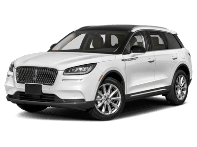 2022 Lincoln Corsair Standard in Black Metallic — front three-quarter view