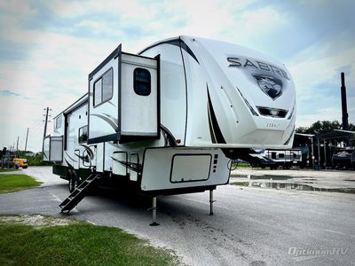 2022 Forest River Sabre — front three-quarter view