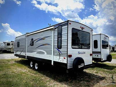 2019 Forest River Salem — rear three-quarter view