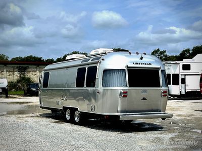 2021 Airstream Globetrotter — rear three-quarter view