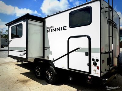 2022 Winnebago Micro Minnie — rear three-quarter view
