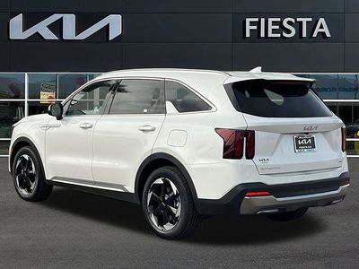 2026 Kia Sorento Plug-In Hybrid — rear three-quarter view
