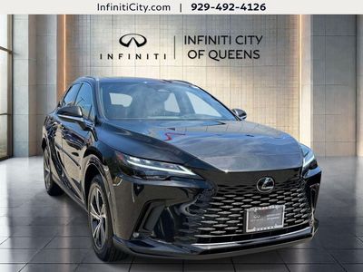 2023 Lexus RX 350 Premium in Caviar — front three-quarter view
