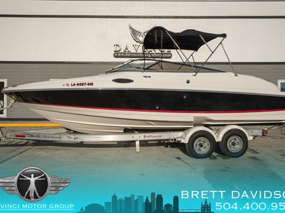 2007 Regal Sport Boat 2400 Bowrider in Blue / White — front three-quarter view