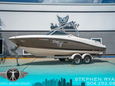 2011 Sea Ray 230SLX in Gray / White — front three-quarter view