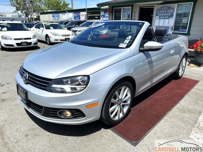 2012 Volkswagen Eos in Silver — front three-quarter view