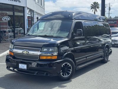 2013 Chevrolet Express in Black — front three-quarter view