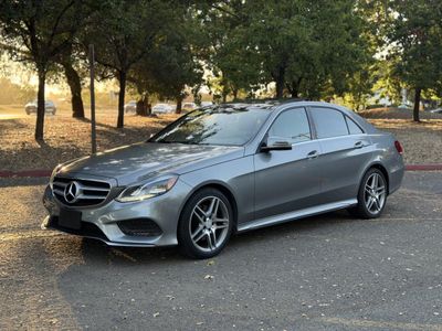 2014 Mercedes-Benz E-Class in Gray — front three-quarter view