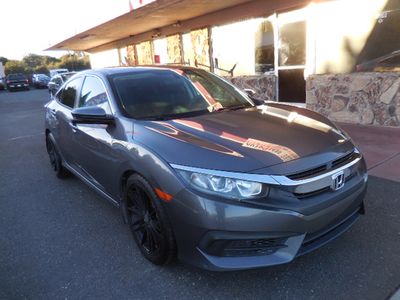2016 Honda Civic in Gray — front three-quarter view