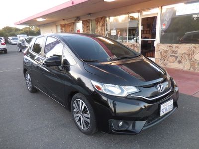 2016 Honda Fit in Black — front three-quarter view