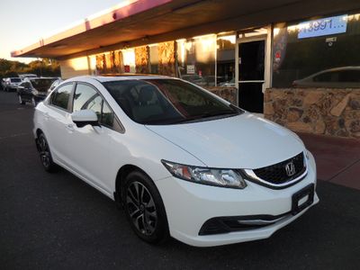 2014 Honda Civic in White — front three-quarter view