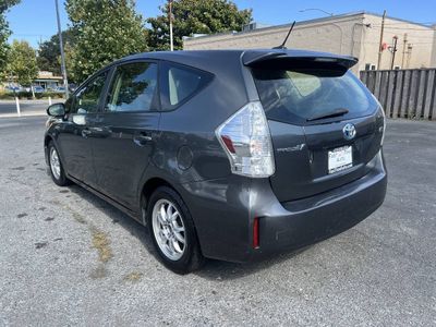 2012 Toyota Prius-v — rear three-quarter view