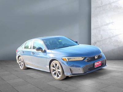 2026 Honda Civic Sedan Hybrid — front three-quarter view