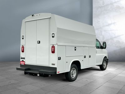 2025 Chevrolet Express Commercial Cutaway — rear three-quarter view