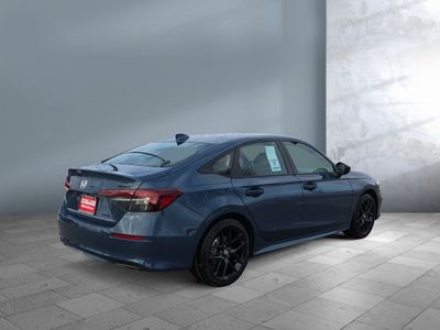 2026 Honda Civic Sedan Hybrid — rear three-quarter view