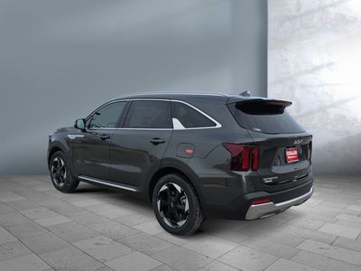 2026 Kia Sorento Hybrid — rear three-quarter view