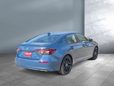 2026 Honda Civic Sedan Hybrid — rear three-quarter view