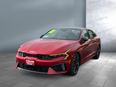 2026 Kia K5 — front three-quarter view