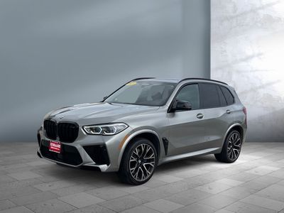 2021 BMW X5 M — rear three-quarter view