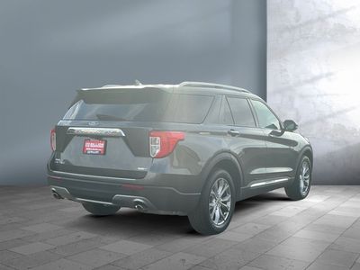 2020 Ford Explorer — rear three-quarter view