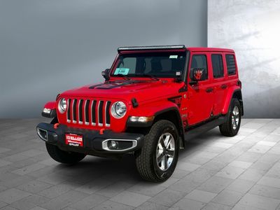 2021 Jeep Wrangler Unlimited — front three-quarter view