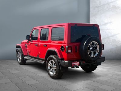 2021 Jeep Wrangler Unlimited — rear three-quarter view