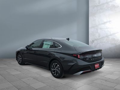 2026 Hyundai Sonata Hybrid — rear three-quarter view