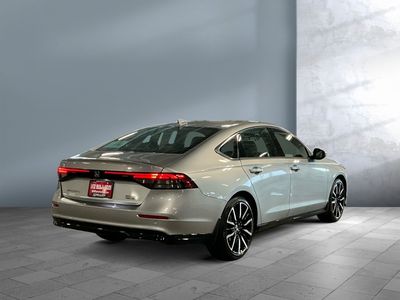 2025 Honda Accord Hybrid — rear three-quarter view