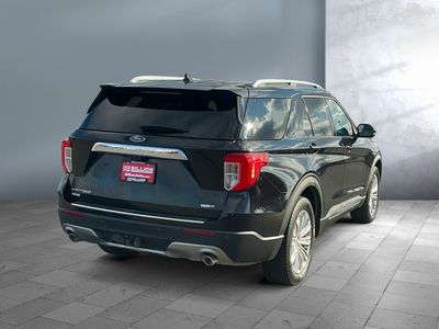 2020 Ford Explorer — rear three-quarter view