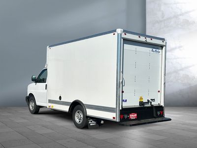 2025 GMC Savana Commercial Cutaway — rear three-quarter view