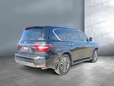2021 Nissan Armada — rear three-quarter view
