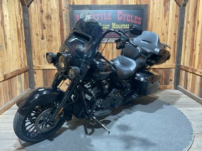 2018 Harley-Davidson Road King Special FLHRXS in Vivid Black — front three-quarter view