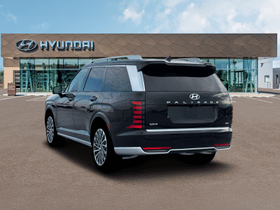 2026 Hyundai Palisade Hybrid — rear three-quarter view