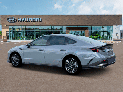 2026 Hyundai Sonata — rear three-quarter view