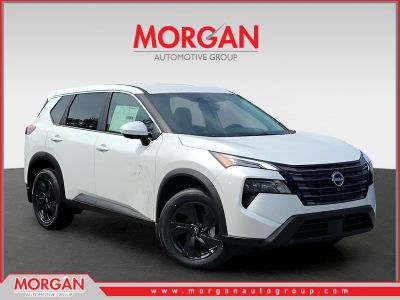 2026 Nissan Rogue SV in White — front three-quarter view