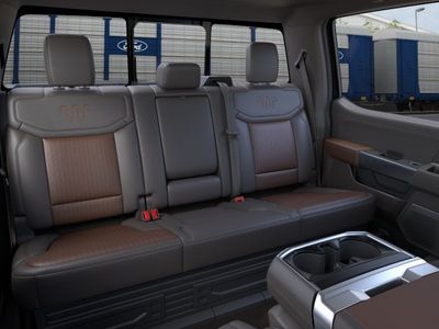 2026 Ford F-150 King Ranch in Agate Black Metallic — front three-quarter view