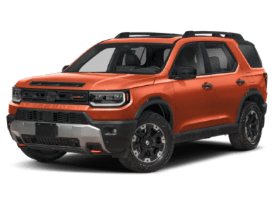 2026 Honda Passport TrailSport Elite in Orange — front three-quarter view