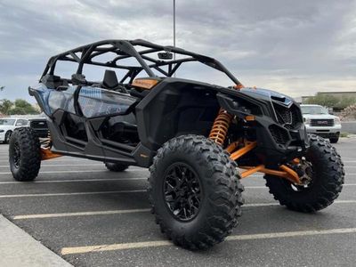2026 Can-Am Maverick X3 MAX RS Turbo Scandi Blue & Orange Crush — interior view