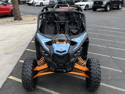 2026 Can-Am Maverick X3 MAX RS Turbo Scandi Blue & Orange Crush — photo 17 view