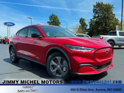 2023 Ford Mustang Mach-E Select in Red Metallic — front three-quarter view