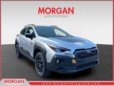 2026 Subaru Crosstrek Wilderness in Ice Silver Metallic — front three-quarter view